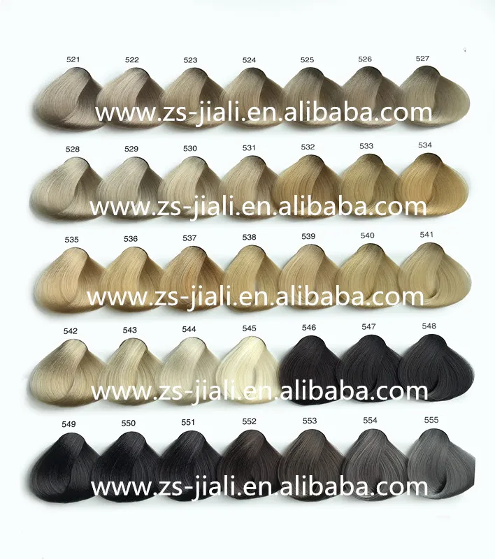 Coverage Less Ammonia Free PPD Hair Dye Hair Color Cream OEM Private Label 100% Gray 100ml Family or Salon Hair Color Permanent