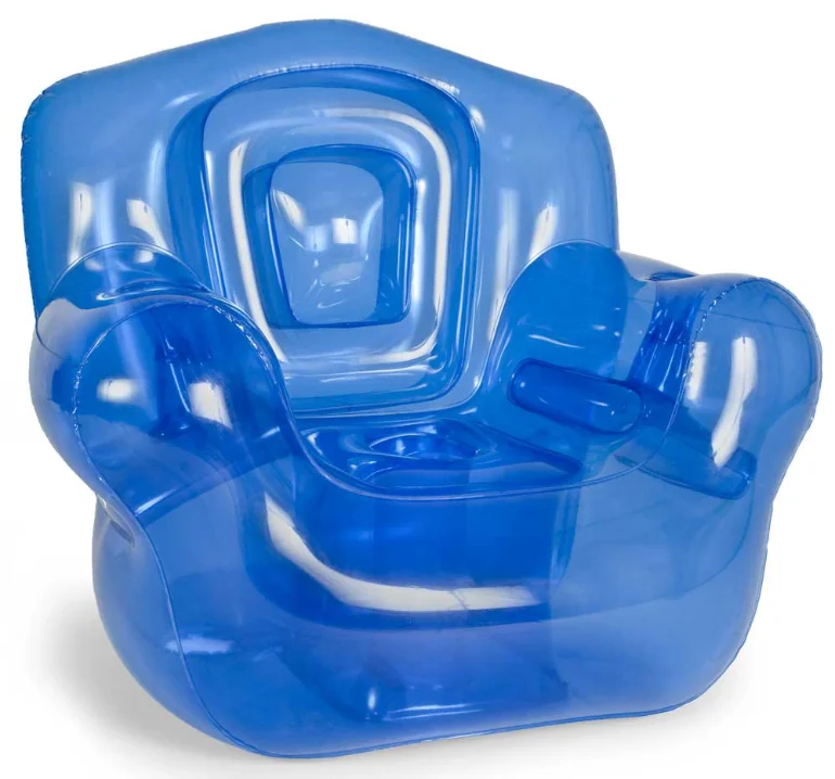 Classic Clear PVC Adult Inflatable Armchair Versatile Indoor Outdoor Air Sofa Chair for Living Room Bedrooms Apartment Furniture