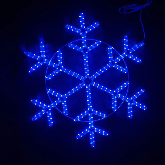 2022 Outdoor Crystal Snowflake Decorative Shape Solar Waterproof Led Motif Light
