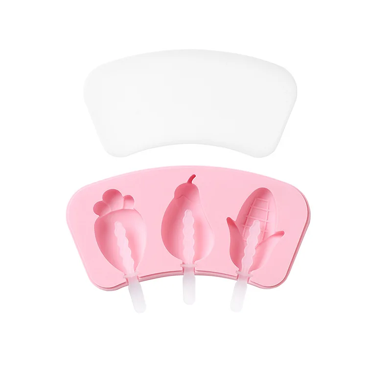 Popsicle Molds Cake Pop Mould Easy Release Cakesicle Molds Silicone Ice Pop Molds with 50 Wooden Sticks for DIY Ice Popsicle/