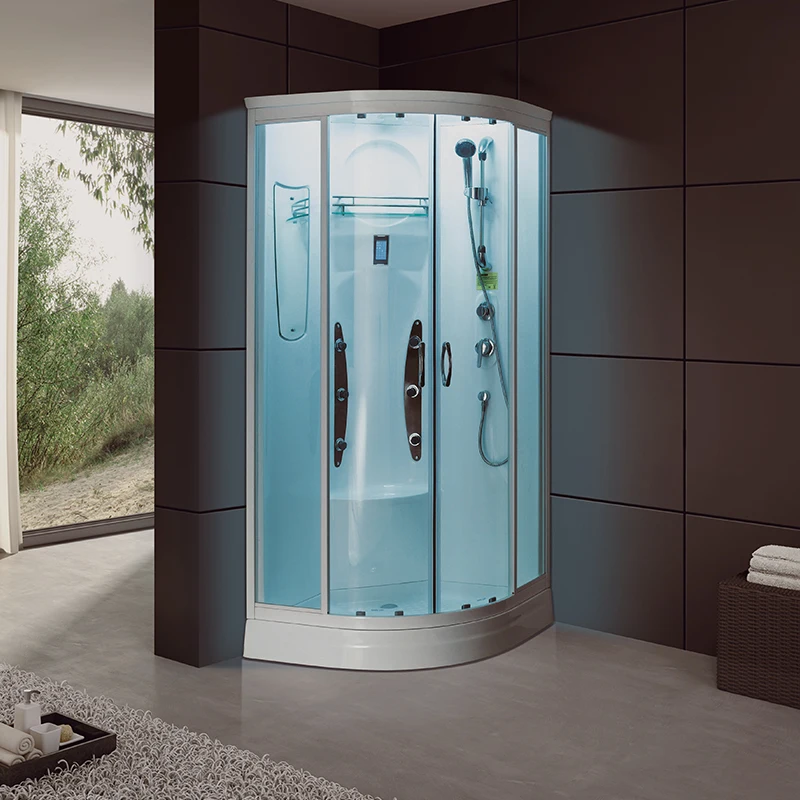 enclosed spa steam cabins, luxury hydromassage shower bath, glass whirlpool steam shower room