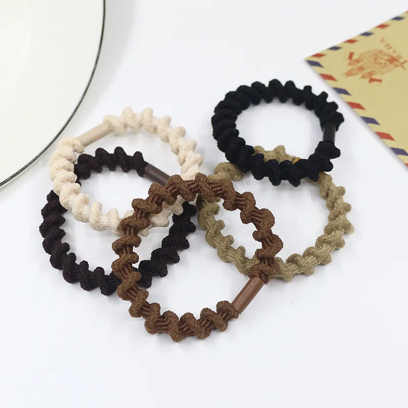 Good Quality twisted Non Slip Hair Elastics Bands Ties Hair Rubber Bobbles For Girls In Hair Accessories