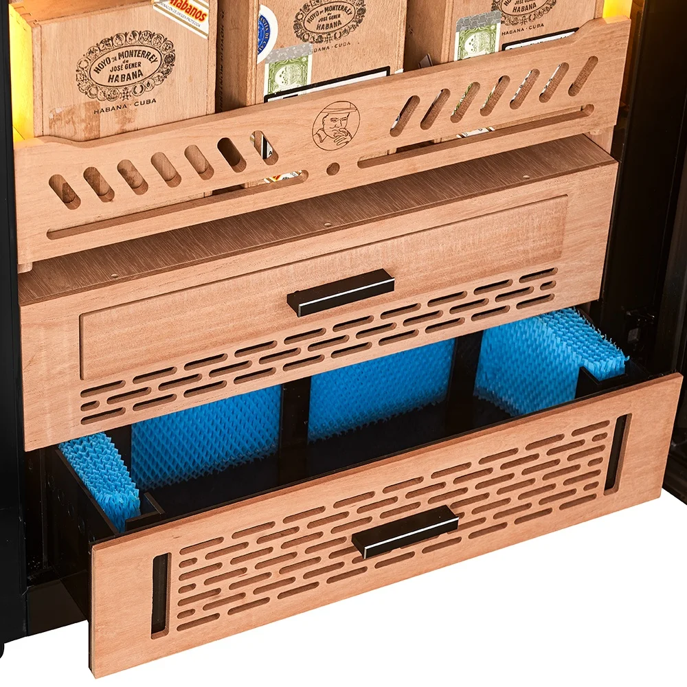Прямой завод Yohtron розового золота для сигарного шкафа humidor личного и коммерческого использования.