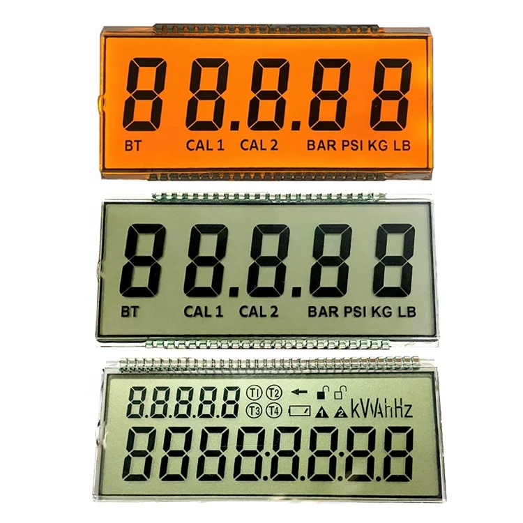 Cheap 7 Segment Screen PCB COB Module VATN TN STN Custom VA Black LCD Display OEM LCD Manufacturers for Thermostat Power Meters