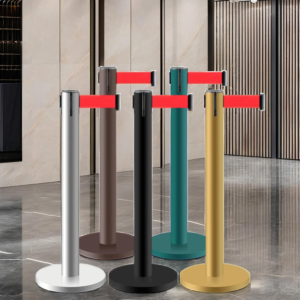 Stainless Sign Frame Floor Stand Retractable Belt Stand Barrier Crowd Bank Queue Line Control Post Queue Barrier