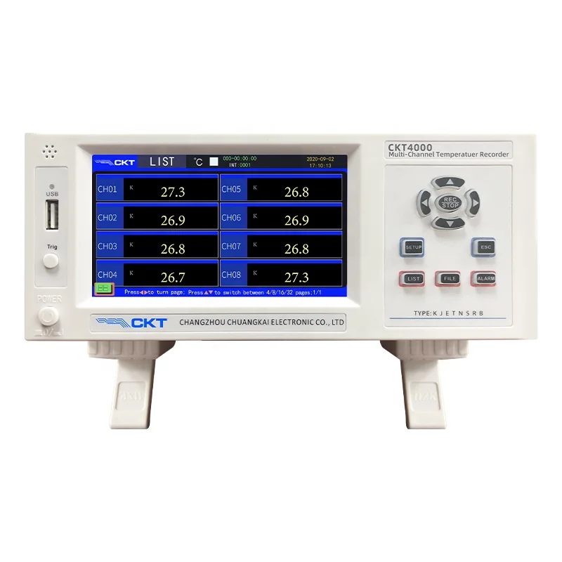 CKT4000 16 Channels Temperature Logger Data Recorder Temperature Tester