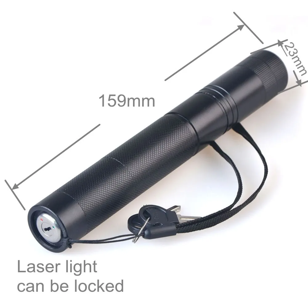 
Green Light Flashlight, Tactical High-Power Pen Visible Beam 303 laser pointer green With Adjustable Focus 