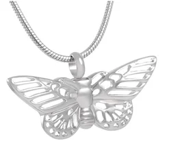 Beautiful Butterfly choker Cremation Jewelry Urn For Pet Ashes Pendant women Necklace Animal Ashes Locket Memorial Gift