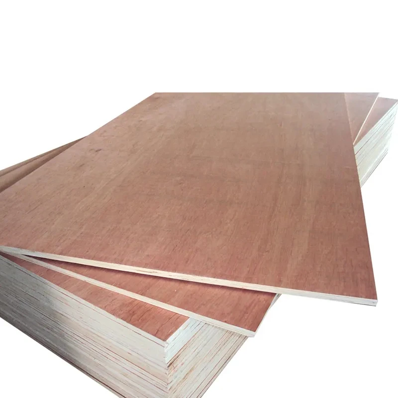 Hardwood core E0 glue environmentally economical bintangor okoume wood veneer commercial plywood furniture plywood for home