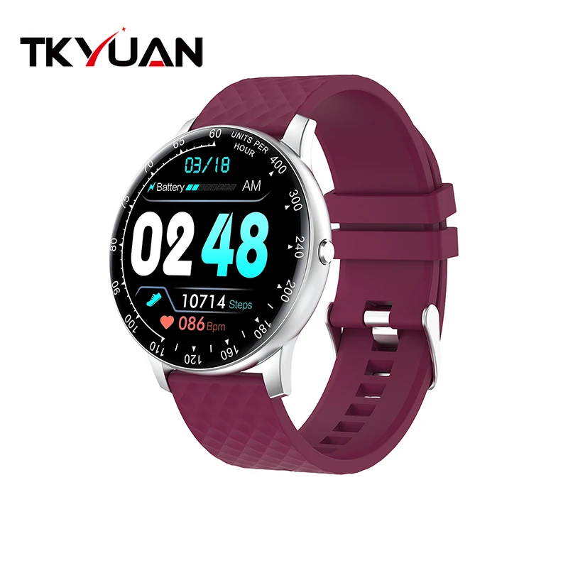 Reloj H30 Full Touch Round Screen Fitness Watch Waterproof Pedometer Smart Watch for Girls 2022 New No Camera OEM LOGO CE IP68
