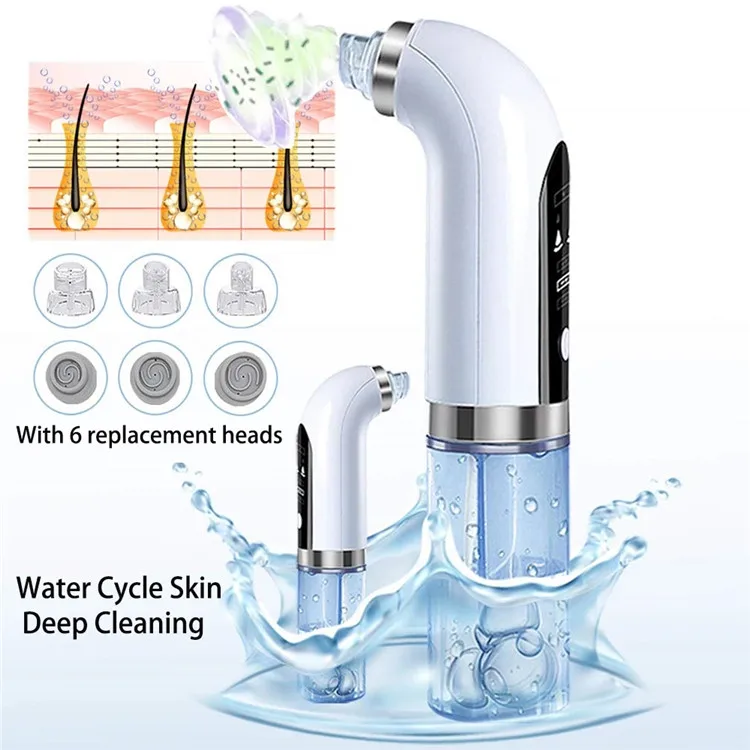 Ultrasonic Skin Scrubber Black Dot Remover USB Blackhead Remover Pore Vacuum Skin Care Acne Pore Cleaner Removers