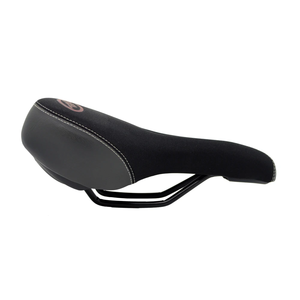 Black & Gray Bike Saddle Duel Density Reactive GEL Soft Seat