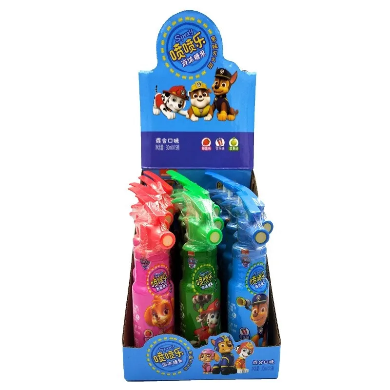 wholesalers fruit flavor creative spray liquid candy spray kids candy spray candy