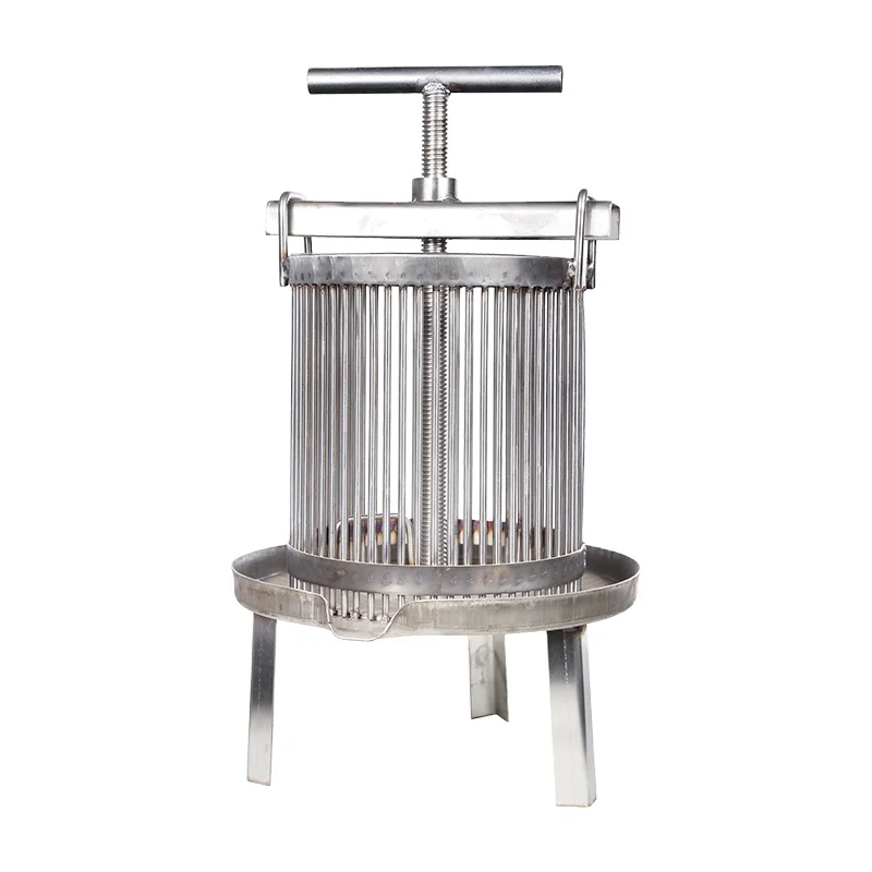 Bee Beekeeper Supplies Stainless Steel Wax Press Machine Beekeeping Tool Mesh Honey Press Beekeeping Equipment Beeswax Presser