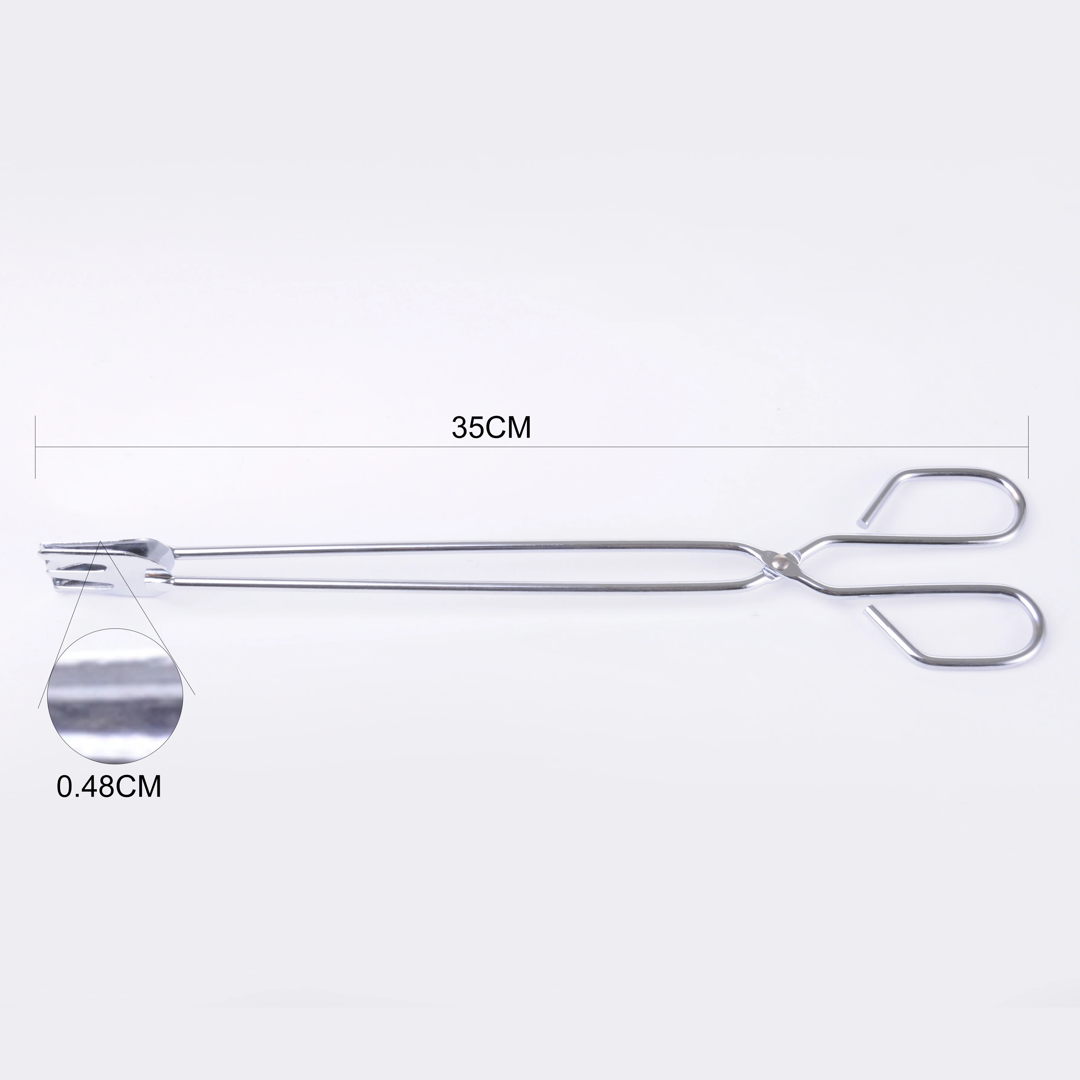 Cooking Food Tong, Barbecue Bread Scissors Clip,stainless Steel Tools Metal Food Processor BBQ Coconut Bowl Set 2 2 Per Kit