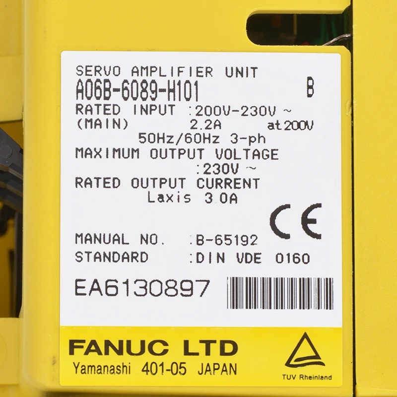 Fanuc один год гарантии A06B-6089-H101 FANUC оригинальная цена детали управления ЧПУ Сервоусилитель модуль контроллер