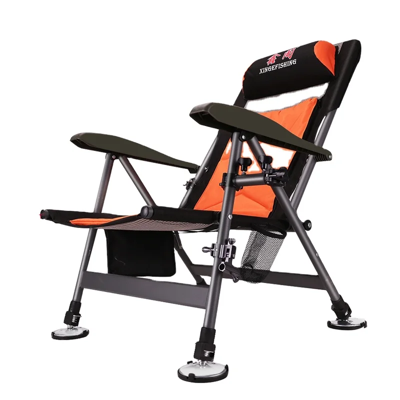 
cheap Multifunction Outdoor Folding Portable Fishing Carp Chair fishing chair with rod handler 