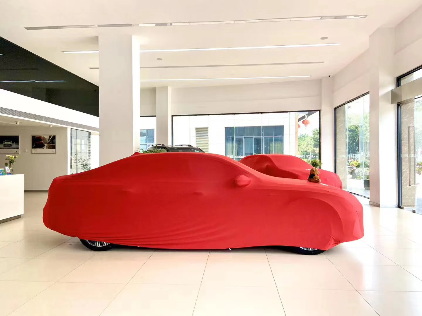 high elastic indoor premium exhibit material spandex  car cover