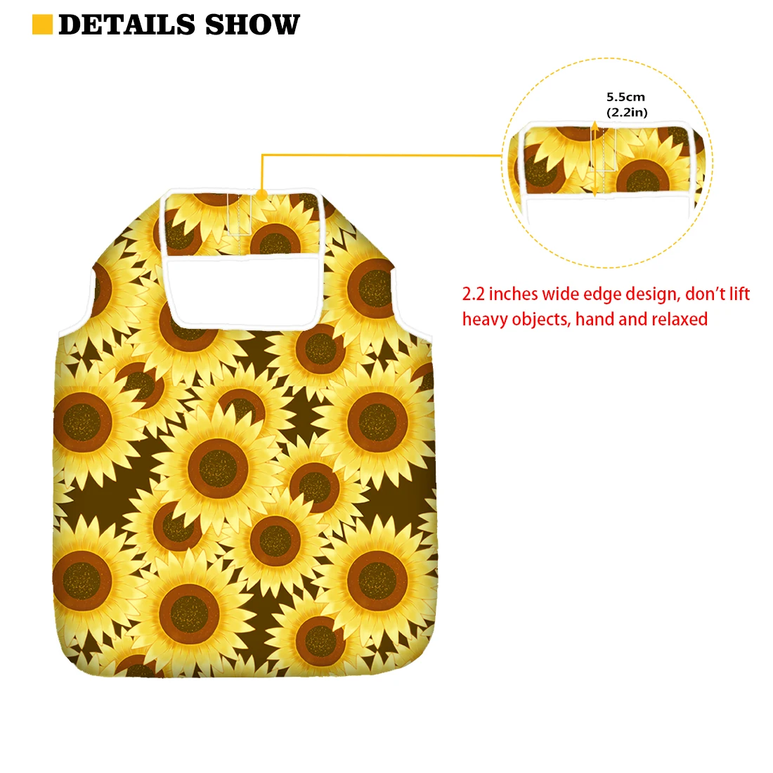 
Wholesale Cute Cactus Pattern Eco Friendly Reasable Grocery Bag Latest Trendy Women Bags Big Space Foldable Shopping Bag 