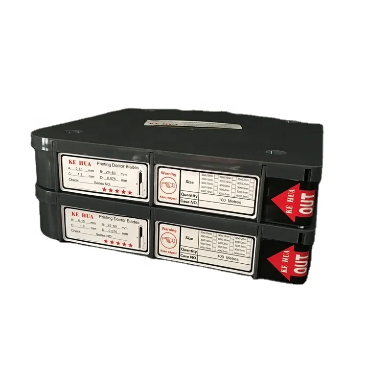 40x0.15mm Hot Saling Dr Blade Flexo Printing Lamella Doctor Blade Ink Scraper Paper Cutters Blades