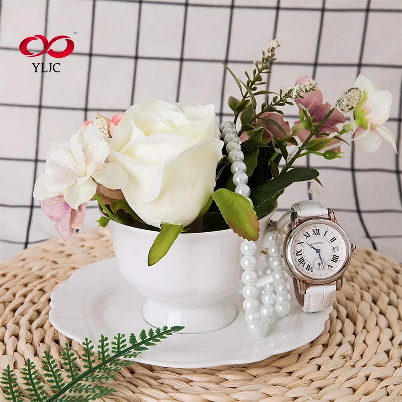 Wholesale Promotional Gift Item Ceramic Bulk Custom Decal Printing Floral Fine Bone China Coffee Cup And Saucer Tea Set