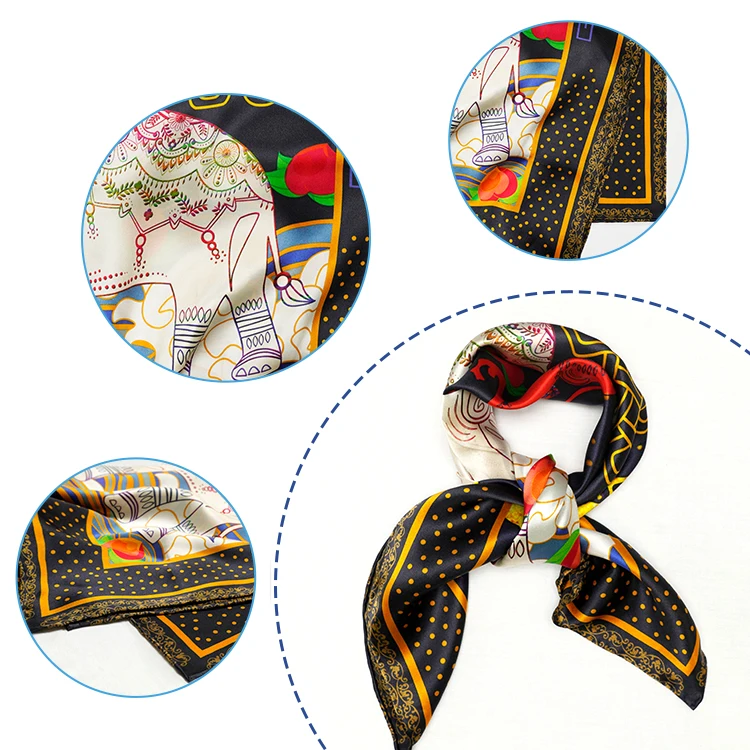 Новый женский шарф, шелковые шарфы для женщин, роскошный клетчатый принт на заказ, 100% чистый шелк, цветочные шарфы