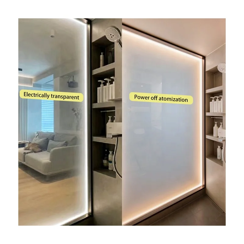 PDLC Smart Glass Smart Home Decorations Bathroom Hotel Living Room Hospital Gym Bedroom Workshop Supermarket Use Smart Glass