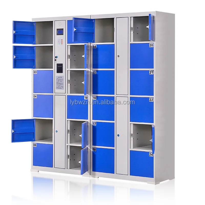 Touch Screen Smart Electronic Digital Locker Pin Code Barcode Face Recognition Smart Storage Locker