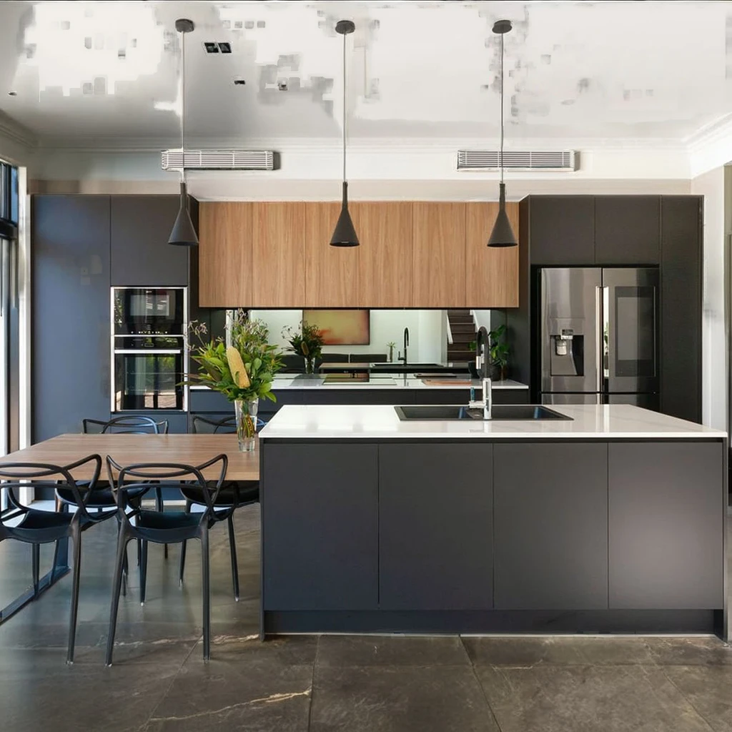 Prodeco Modern Kitchen Furniture Sets Smart Cabinet Design with MDF Carcase and Lacquer Door Panel In-Kitchen Joinery Idea