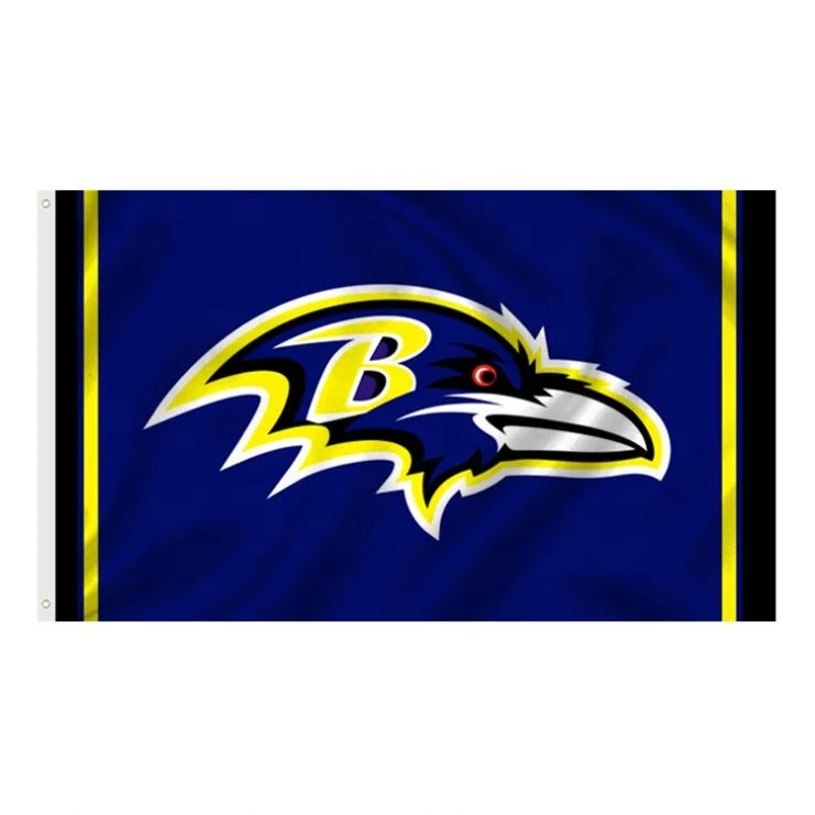 Hot Sale High Quality 3X5ft Flag All The Team  Baltimore Ravens Flag