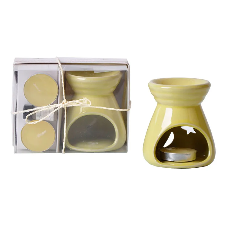 Wholesale Aroma Stove Gift Set Essential Oil Burner Ceramic Candle Warmer Wax Melt Warmer