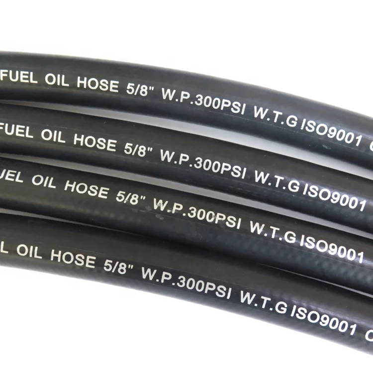 SAE J30r7 5/16 дюймов волокна плетеные провода усиленная нитриловые автомобиля топливный шланг