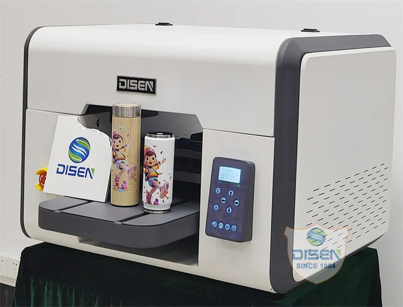 PVC Glass Phone Case Leather Wood Food Printer Metal Plastic Plane Cylinder Bottle Multi-functional A4/a3 Uv Flatbed DTG Printer