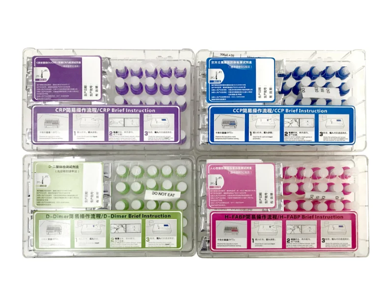 POCT medical Rapid test reagent HbA1c PCT Troponin Ferritin 25 OH VD procalcitonin with automated analysis machine