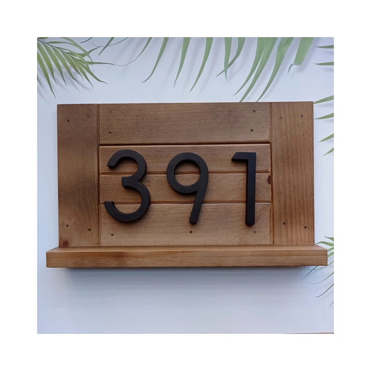 Wholesale Low Price Custom Modern 3D House Letters and Numbers Sign Door Plates Hotel Door Sign Office black Door Sign Plate