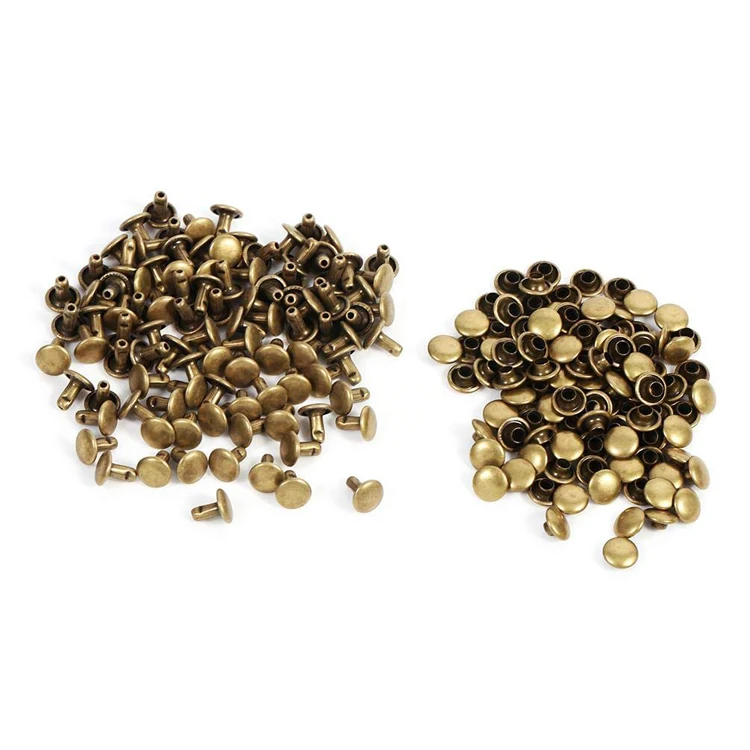 
Custom Different Size 6 mm 8 mm 10 mm 12 mm 15 mm 20 mm Long Double Head Rivet Logo 