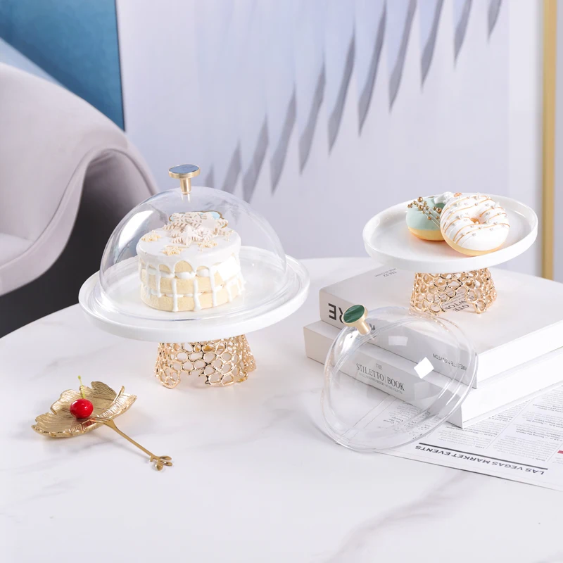New design luxury food plate buffet plate with cover