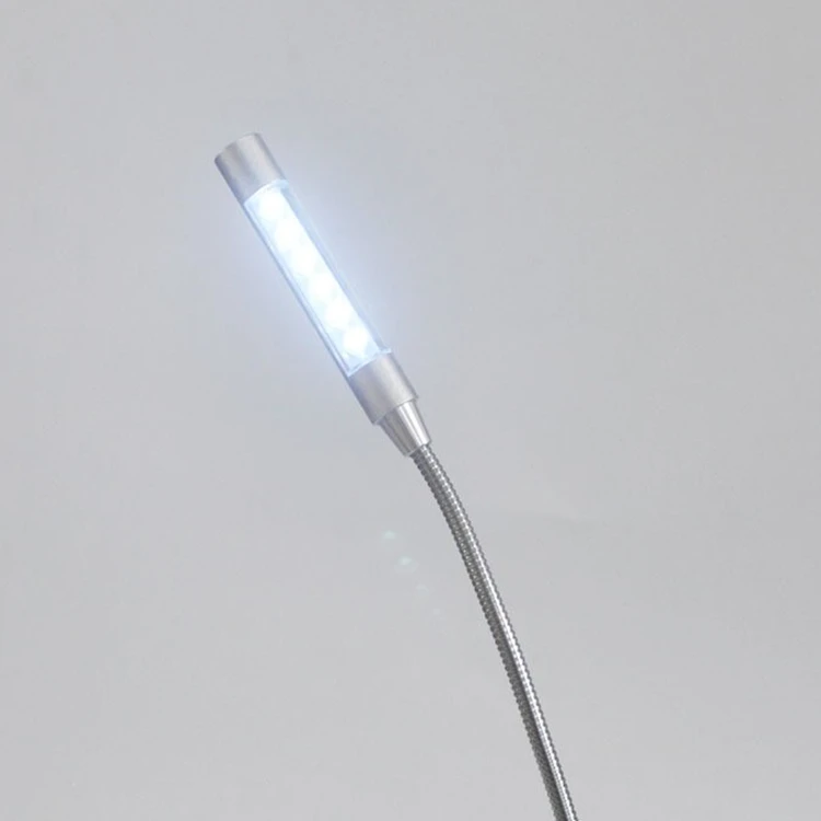 Usb new strange flexible metal hose led light 6pcs super bright light bead notebook keyboard portable lamp USB light