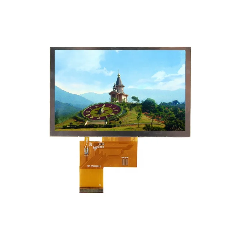
5.0 inch 800*480 40PIN RGB Interface 1000cd/2 blightness tft lcd display module 