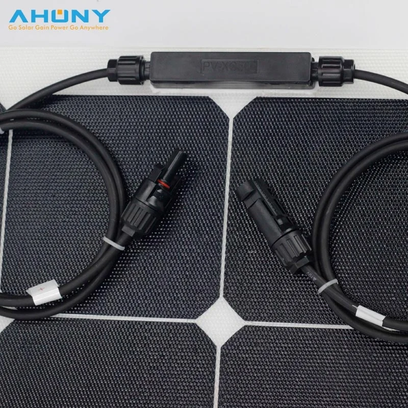 Custom panel solar flexible 170w thin light film bendable back contact sunpower cell for camping rv marine outdoor application