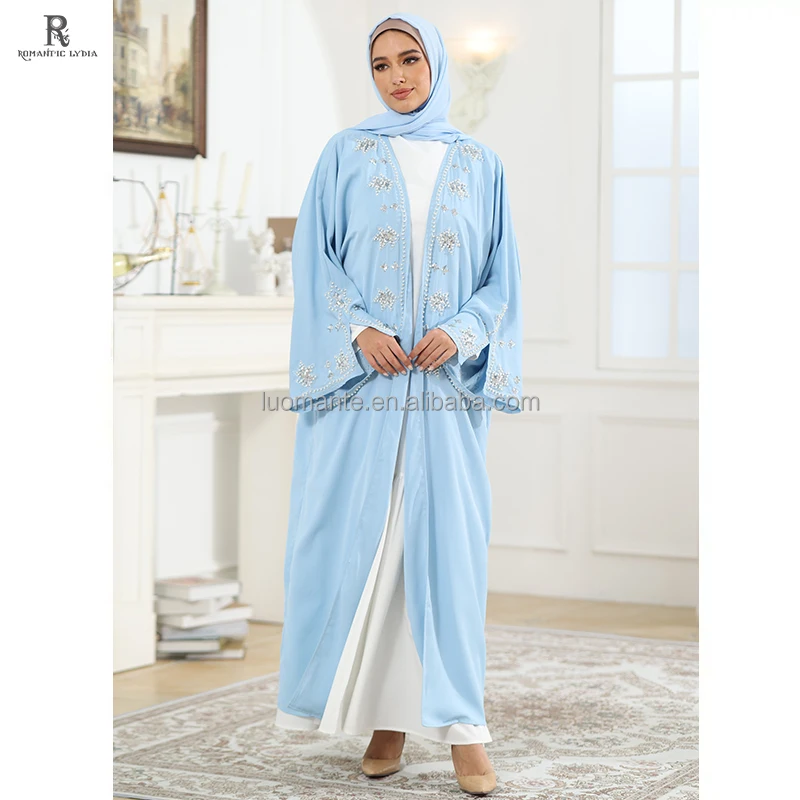 Abaya Manufacturer Custom saudi arabia abaya designs Islamic Muslim turkish style abaya with Pearl