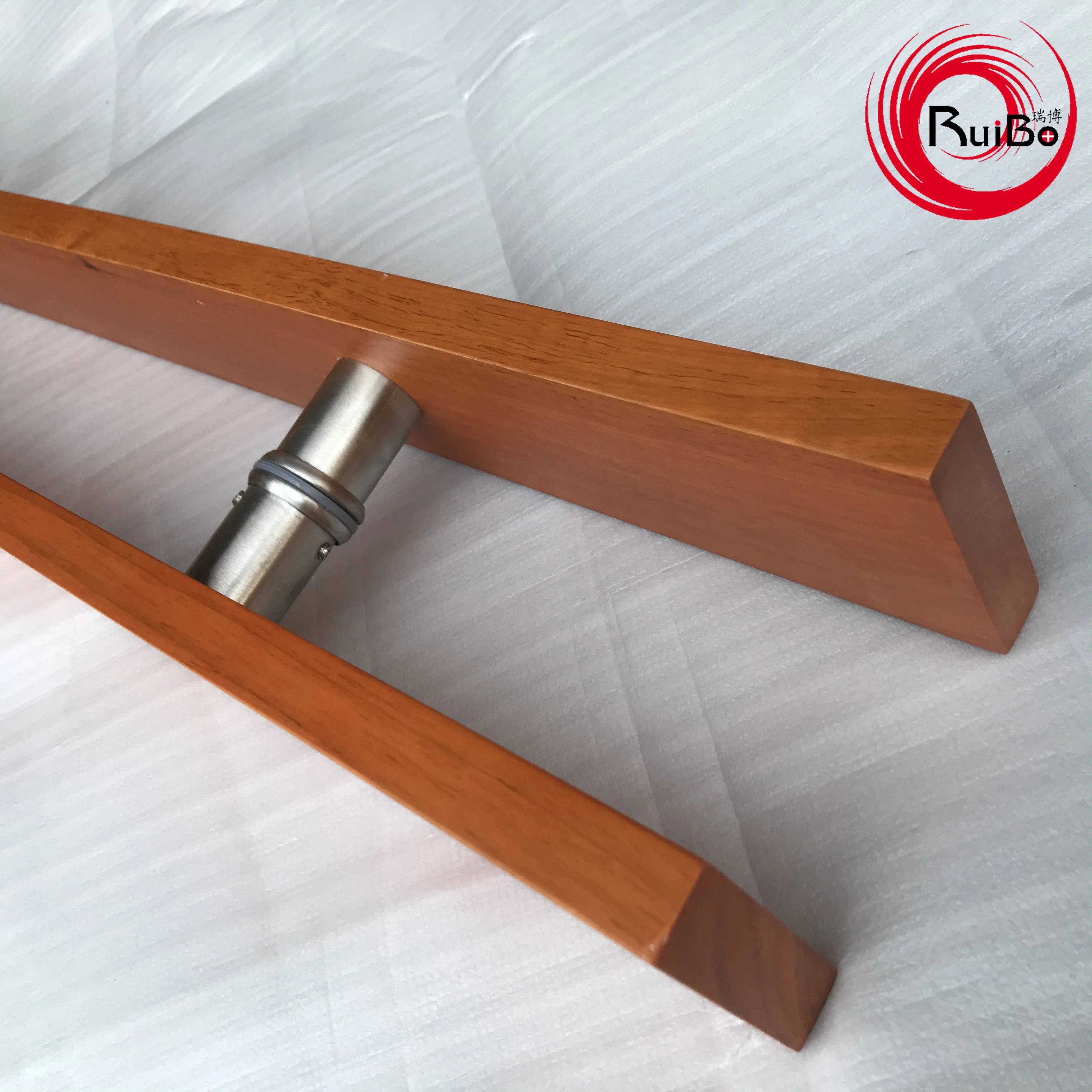 Горячая Распродажа, квадратная стеклянная дверная ручка из цельной древесины