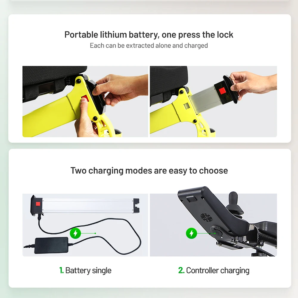 extra Heavy Duty D39 Super Loading-bearing Portable Aluminum Alloy Power Electric Wheelchair for Handicap