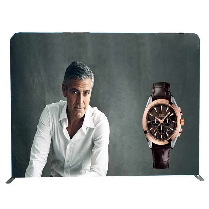 10 x10ft Free Standing Straight  Tension Fabric Display Tube Systems for brand watch  advertising