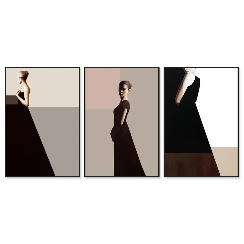 Elegant and beautiful ballet dance girl art oil painting canvas ha house wall decoration painting