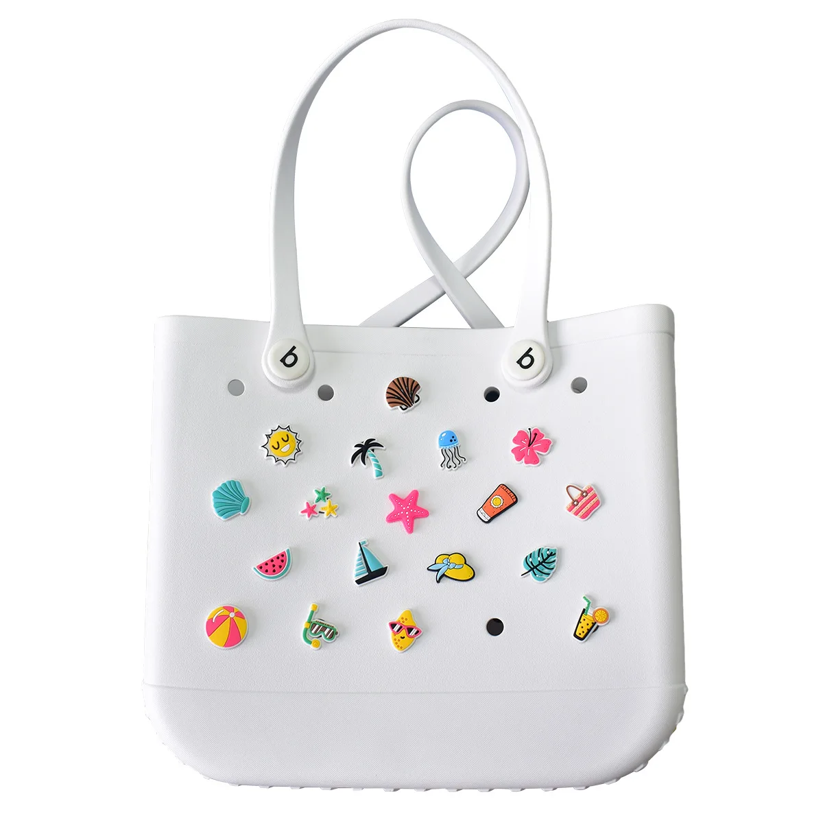 Soft PVC New Arrival Beach summer flower glant style Shoe Parts&Accessories Custom Logo Designer shoe Charms Decoration