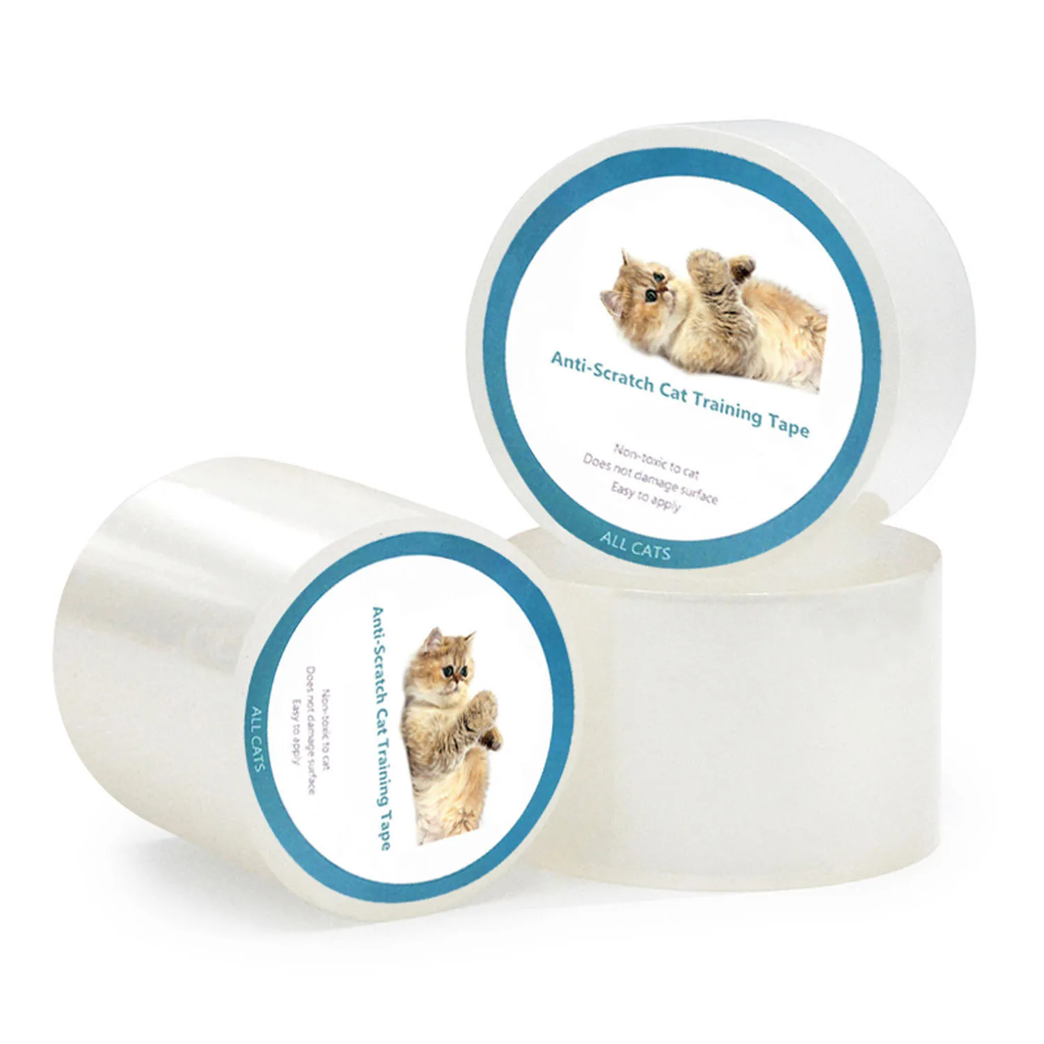 Anti-Scratch Cat Training tape 100% Transparent Self Adhesive Single Side Couch Guard from Cat Dog, Pet Training Sticky Tape