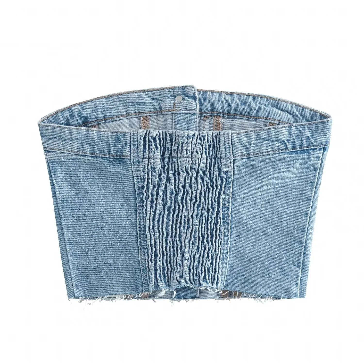 Y2k Denim Corset Casual Wear Tank Tops For Women