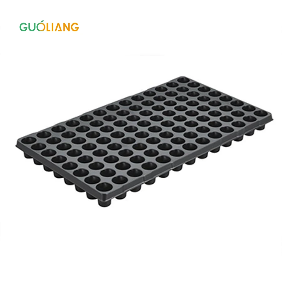 Nursery 15 21 32 50 72 98 128 162 200 288 Cell Black Ps Plastic Microgreens Seed Planting Growing Seedling Starting Trays