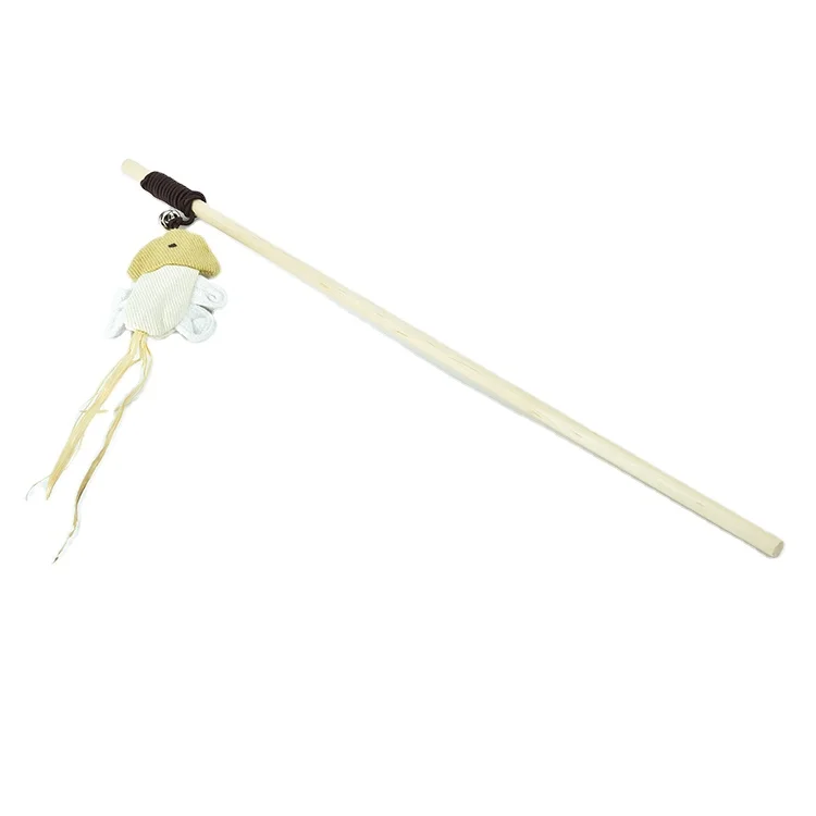 
Wholesale Cat Fishing Teasers Play Wand Feather Cat Interative Pet Toy 